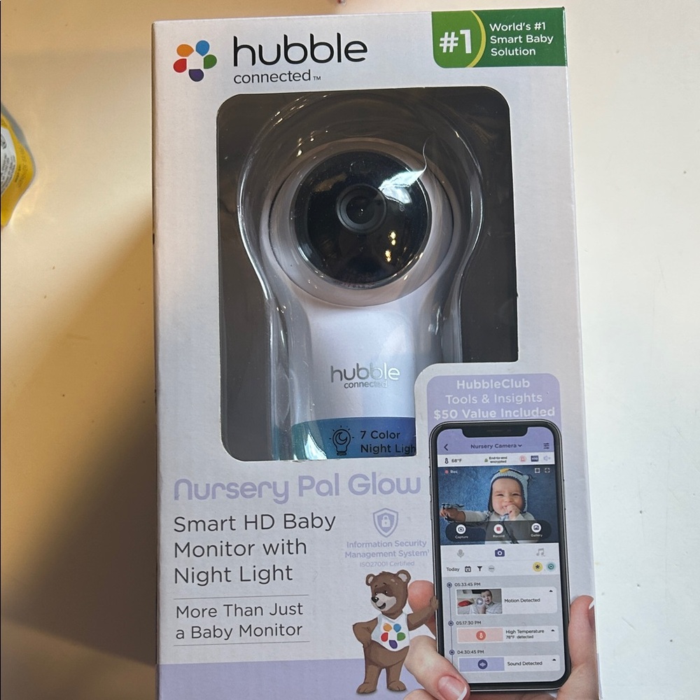 Nursery Pal Glow Smart HD Baby Monitor with Night Light - White